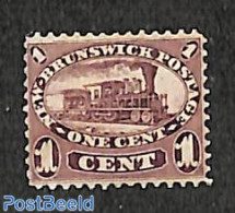 Canada 1860 New Brunswick, 1c, Stamp Out Of Set, Unused (hinged), Transport - Railways - Ungebraucht