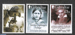 Gibraltar 2020 Famous Persons 3v, Mint NH, Health - Health - Art - Composers - Gibraltar