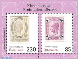 Austria 2020 Stamps Of 1891/96 S/s, Mint NH, Stamps On Stamps - Nuovi