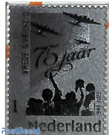 Netherlands - Personal Stamps TNT/PNL 2020 75 Years Liberation, Silver Stamp, Mint NH, History - Transport - World War.. - WO2