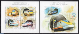 Togo 2014 Railways 2 S/s, Mint NH, Transport - Railways - Trains