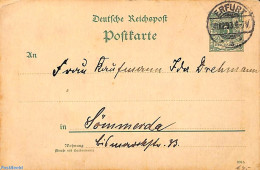 Germany, Empire 1893 Postcard From ERFURT, Postal History - Brieven En Documenten