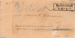 Germany, Empire 1860 Folding Cover From WANZLEBEN, Postal History - Cartas & Documentos