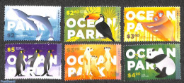 Hong Kong 2020 Ocean Park 6v, Mint NH, Nature - Animals (others & Mixed) - Birds - Monkeys - Penguins - Sea Mammals - Ongebruikt