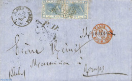 Italy 1869 Folding Cover, Postal History - Otros & Sin Clasificación