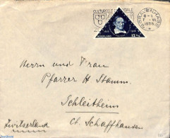 Netherlands 1936 Letter To Switzerland, Postal History, Science - Education - Storia Postale