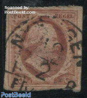 Netherlands 1852 10c, Used, NYMEGEN-C, Used Stamps - Usati