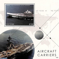 Guyana 2013 Aircraft Carriers S/s, Mint NH, Transport - Various - Ships And Boats - Maps - Bateaux