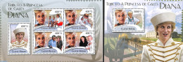 Guinea Bissau 2012 Princess Diana 2 S/s, Mint NH, History - Charles & Diana - Kings & Queens (Royalty) - Koniklijke Families