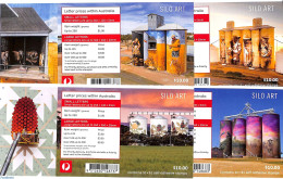 Australia 2018 Silo Art, 4 Booklets S-a, Mint NH, Stamp Booklets - Nuevos