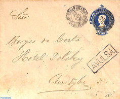 Brazil 1908 Envelope 200r, Used, Used Postal Stationary - Brieven En Documenten