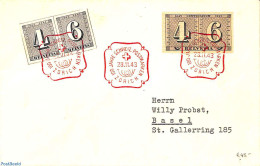 Switzerland 1943 Cover With Stamp Centenary Stamps , Postal History - Brieven En Documenten