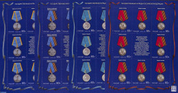 Russia 2020 Decorations 4 M/s, Mint NH, History - Decorations - Militares