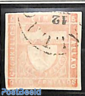 Peru 1871 5c Light Dull Red, Used, Used Stamps, Transport - Railways - Treinen