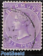 Bermuda 1903 6d, Lila, Used, Used Stamps - Bermudas