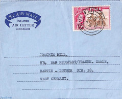 Fiji 1966 Aerogramme  To Germany, Postal History - Autres & Non Classés