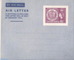 Rhodesia, Southern 1953 Aerogramme 6d, Unused Postal Stationary - Autres & Non Classés