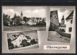 AK Obernzenn, Blick Zur Kirche, Ortsansicht Vom Feld Aus  - Other & Unclassified