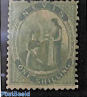 Nevis 1861 1sh, Stamp Out Of Set, Unused (hinged) - St.Kitts E Nevis ( 1983-...)