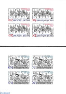 Andorra, French Post 1981 Europa 2v, Imperforated Blocks M/s With 4 Stamps, Mint NH, History - Various - Europa (cept).. - Nuovi