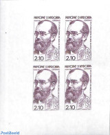 Andorra, French Post 1982 Robert Koch 1v, Imperforated Block M/s With 4 Stamps, Mint NH, Health - Anti Tuberculosis - .. - Nuevos