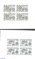 Andorra, French Post 1984 Nature 2v, Imperforated Blocks M/s With 4 Stamps, Mint NH, Nature - Trees & Forests - Neufs