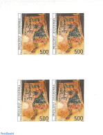 Andorra, French Post 1987 Religious Art 1v, Imperforated Block M/s With 4 Stamps, Mint NH, Religion - Religion - Art -.. - Ongebruikt