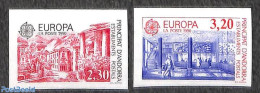 Andorra, French Post 1990 Europa 2v, Imperforated, Mint NH, History - Europa (cept) - Post - Nuovi