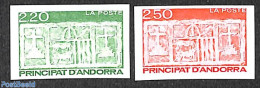 Andorra, French Post 1991 Definitives 2v, Imperforated, Mint NH, History - Coat Of Arms - Nuevos