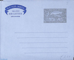 Sierra Leone 1955 Aerogramme 6d, Unused Postal Stationary - Sonstige & Ohne Zuordnung