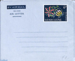 Sierra Leone 1964 Aerogramme 6d, Unused Postal Stationary, Nature - Flowers & Plants - Andere & Zonder Classificatie