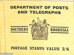 Rhodesia, Southern 1937 George VI Booklet  2sh 6d, Mint NH, Stamp Booklets - Unclassified