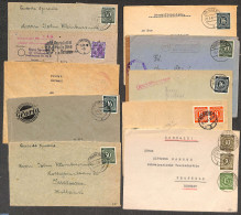 Germany, Federal Republic 1946 Lot With 10 Post-war Postal History Covers Or Cards Deutsche Post, Postal History - Covers & Documents