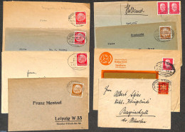 Germany, Empire 1921 Lot With 8 Covers Railway Cancellations, Bahnpost, Postal History - Covers & Documents