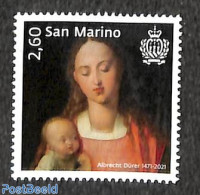 San Marino 2021 Albrecht Dürer 1v, Mint NH, Art - Dürer, Albrecht - Paintings - Ungebraucht