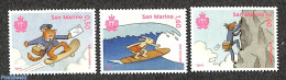 San Marino 2021 Sport 3v, Mint NH, Nature - Sport - Cats - Fun Sports - Sport (other And Mixed) - Post - Art - Comics .. - Unused Stamps