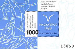 Hungary 2022 Olympic Winter Games S/s, Mint NH, Sport - Olympic Winter Games - Nuevos