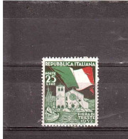 1952 L.25 FIERA DI TRIESTE - 1946-60: Nuovi