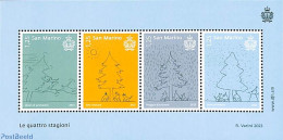 San Marino 2023 Four Seasons S/s, Mint NH, Nature - Trees & Forests - Nuovi