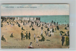 73342415 Oostende Ostende Het Strand Bij Het Badengaan La Plage  - Andere & Zonder Classificatie