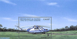 Guinea, Republic 1998 Miles Mi-25 Helicopter S/s, Mint NH, Transport - Helicopters - Helicópteros