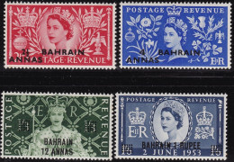 1953 BAHRAIN - SG 90/93 Coronation Set Of 4 MNH/** - Other & Unclassified