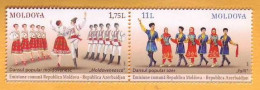 2015 Moldova Moldavie Moldau  Joint Issue Of Stamps Of Moldova To Azerbaijan. - Emisiones Comunes