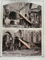 GUERRE 1914 / LE BOMBARDEMENT DE VISÉ / PONT SUR LA BERWINNE A MOULAND PRÈS VISÉ /ASPECT DE L 'INTERIEUR DE L 'ÉGLISE - Ohne Zuordnung