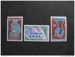 Polynésie: TB Série N° 77 Au N° 79 ,neufs XX . - Unused Stamps