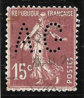 1 04	02	03	N°	189	Perforé	-	AG 93	-	AGENCE GL. De LIBRAIRIE Et PUBLICATION - Used Stamps