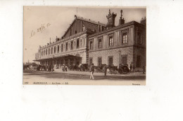 MARSEILLE - La Gare (carte Animée) - Estación, Belle De Mai, Plombières