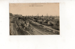 ALGER - La Gare Et Le Port  - Stations With Trains