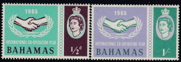 Bahamas 1965 - International Co-operation Year - Mi 227-228 ** MNH - 1963-1973 Ministerial Government