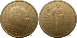 Monaco - Principauté - Rainier III - 10 Centimes 1962 - TTB/XF45 - Mon6594 - 1960-2001 New Francs